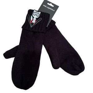NWT Karl Lagerfeld Sherpa Lined Mittens